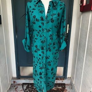 Ava & Viv emerald green dress